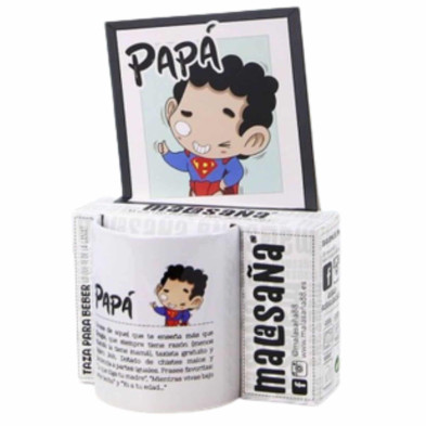 Imagen taza super papá malasaña Imagen taza super papá malasaña