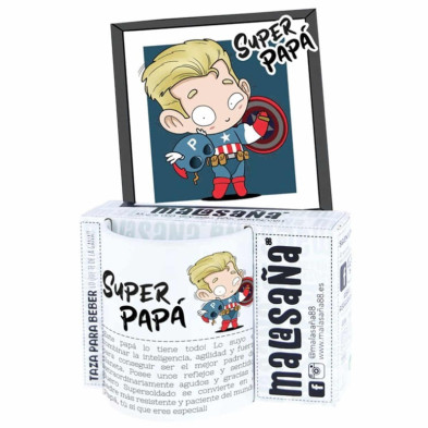 Imagen taza capitán papá malasaña