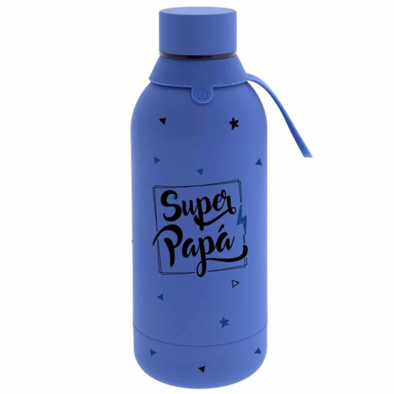 Imagen botella de acero super papá 500 ml