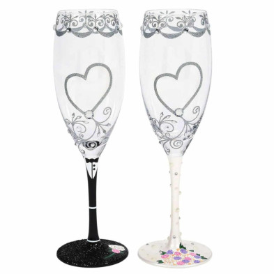 Imagen copas de cava estuche mr mrs toasting lolita