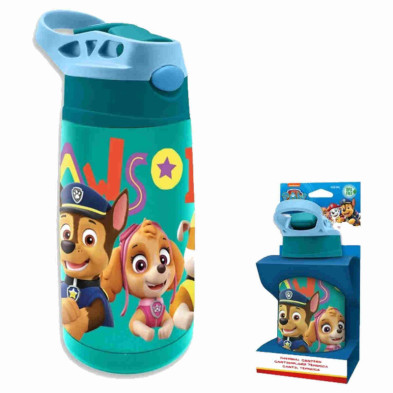 imagen 1 de cantimplora acero inoxidable 450ml paw patrol