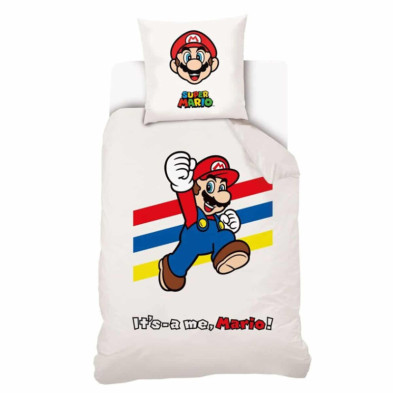 Imagen funda nordica algodón 140x200 cm super mario Imagen funda nordica algodón 140x200 cm super mario