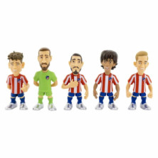 imagen 2 de figuras minix pack 5 jugadores atlético de madrid