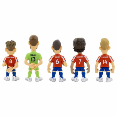 imagen 3 de figuras minix pack 5 jugadores atlético de madrid