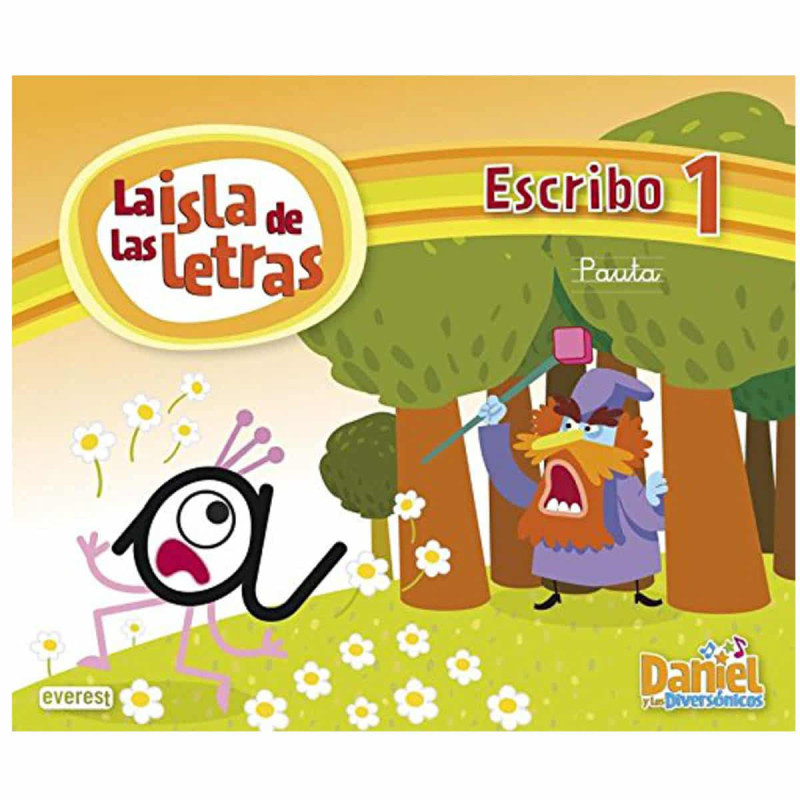 Imagen la isla de las letras escribo 1 - cuaderno aprendi