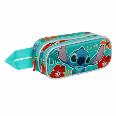 imagen 2 de portatodo doble lilo & stich tropical 22cm