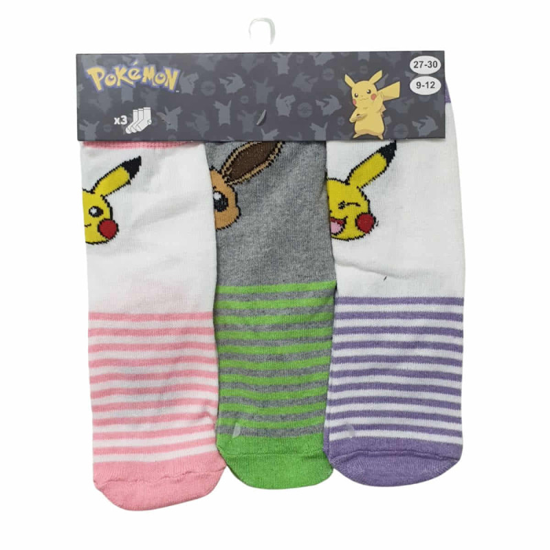 Imagen PACK 3 PARES CALCETINES POKEMON 31-34