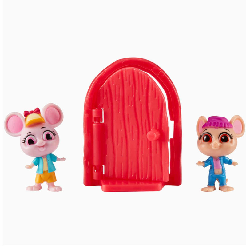 Imagen pack 2 figuras mouse in the house puerta roja