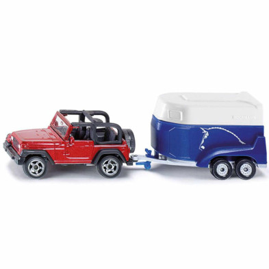 Imagen jeep con remolque para caballos  146x38x42mm