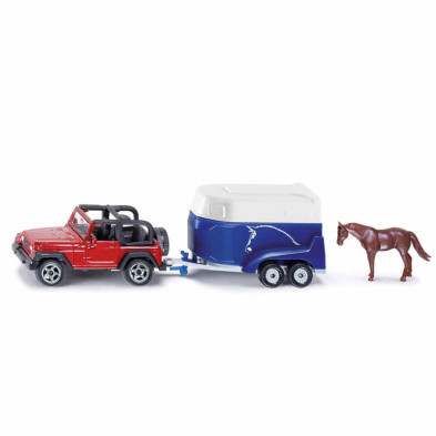 imagen 1 de jeep con remolque para caballos  146x38x42mm