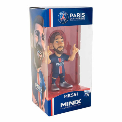 imagen 1 de figura minix lionel messi psg 12 cm