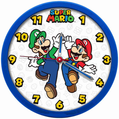 Imagen reloj de pared super mario