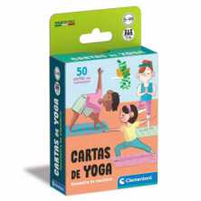 Imagen juego baraja de cartas de yoga clementoni