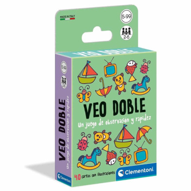 Imagen juego baraja de cartas veo doble clementoni Imagen juego baraja de cartas veo doble clementoni