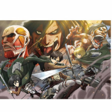 imagen 1 de puzzle anime one attack on titan 500 piezas clemen