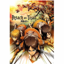 imagen 1 de puzzle anime attack in titans de 1000 piezas clem