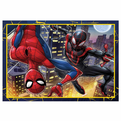 imagen 3 de puzzle spiderman 4 en 1 de 12 a 24 piezas clemento