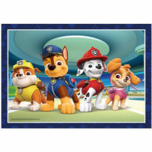 imagen 1 de puzzle paw patrol 4 en 1 de 12 a 24 piezas clement