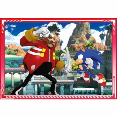 imagen 4 de puzzle sonic 4 en 1 de 12 a 24 piezas clementoni