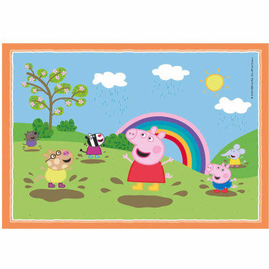 imagen 1 de puzzle peppa pig 4 en 1 de 12 a 24 piezas clemento