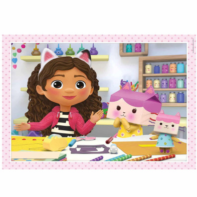 imagen 2 de puzzle gabbys dollhouse 4 en 1