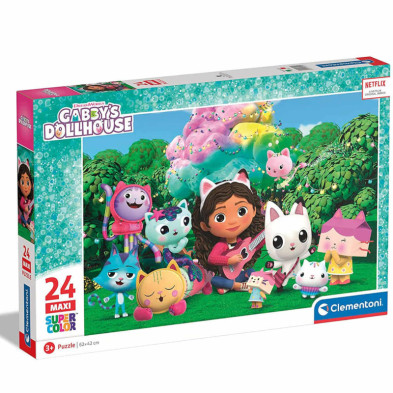 Imagen puzzle gabbys dollhouse maxi 24 piezas