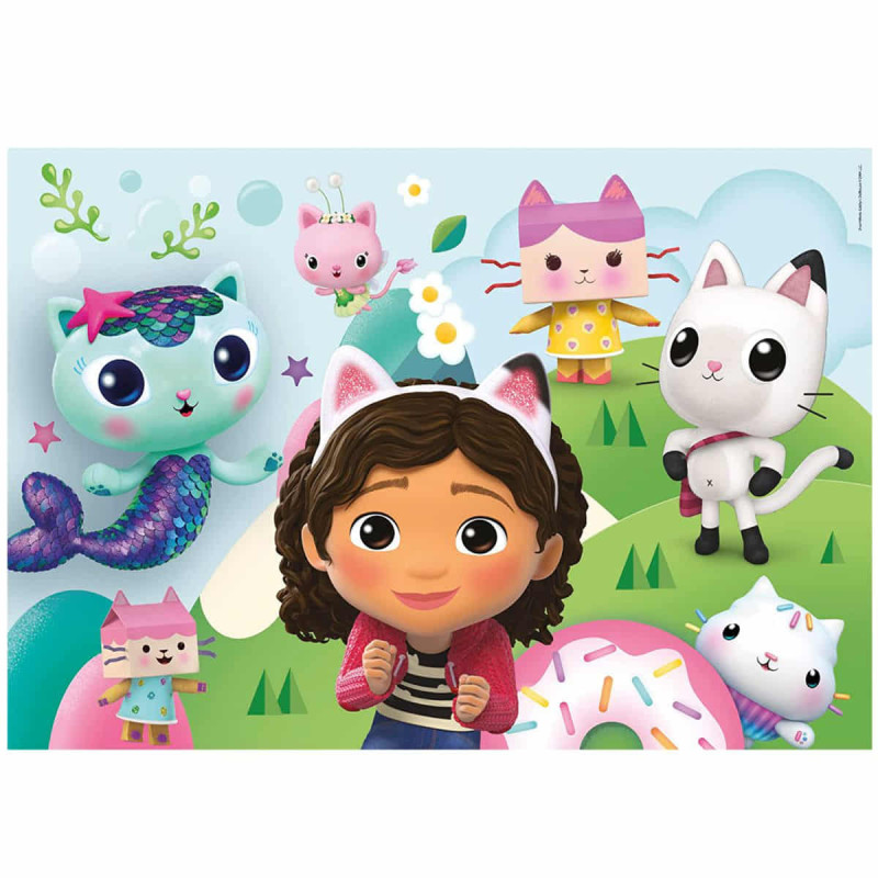 Gabbys Dollhouse Puzzle 2x60 Peças | Diversão a dobrar para as crianças ...