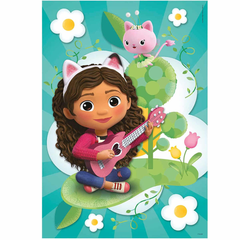 Gabbys Dollhouse Puzzle 3x48 peças: Tripla diversão para crianças ...