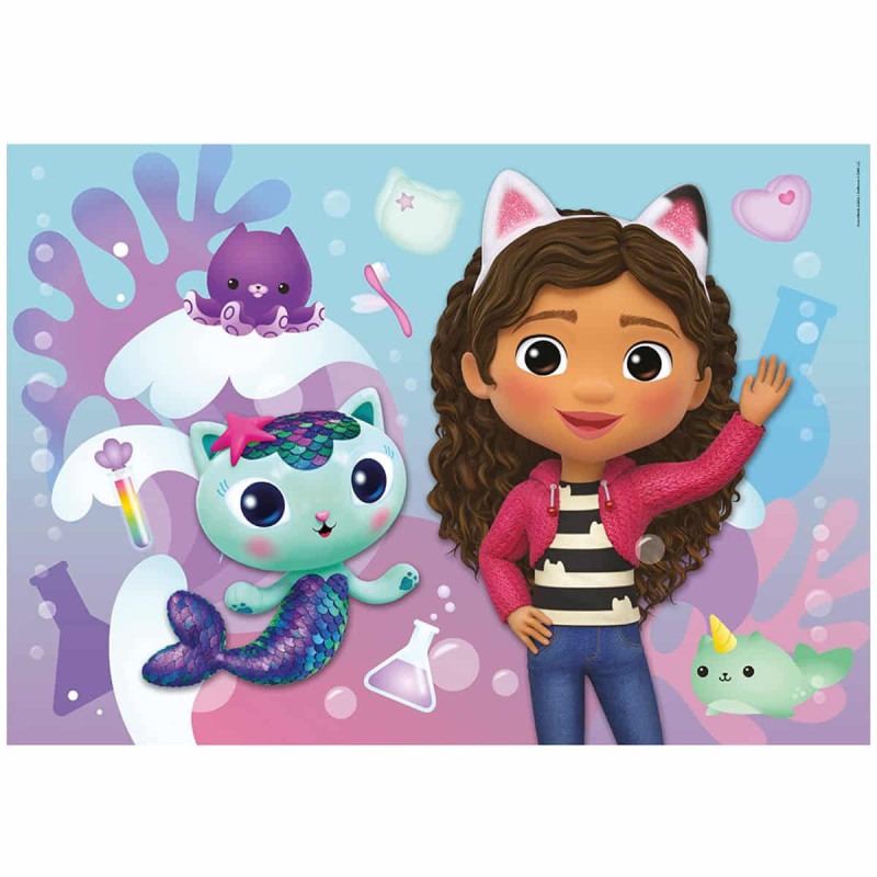Gabbys Dollhouse Puzzle 3x48 peças: Tripla diversão para crianças ...