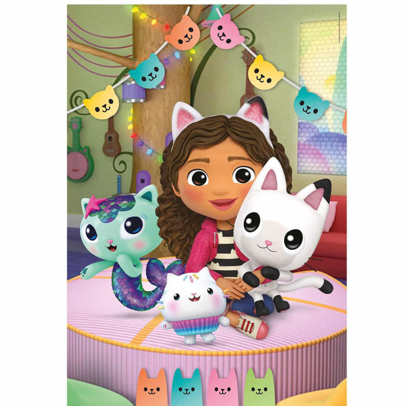 Gabbys Dollhouse Puzzle 3x48 peças | Tripla diversão para crianças ...