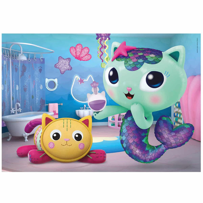 Gabbys Dollhouse Puzzle 3x48 peças | Tripla diversão para crianças ...
