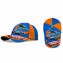 Imagen gorra hotwheels azul talla 52