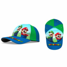 Imagen gorra super mario azul talla 52