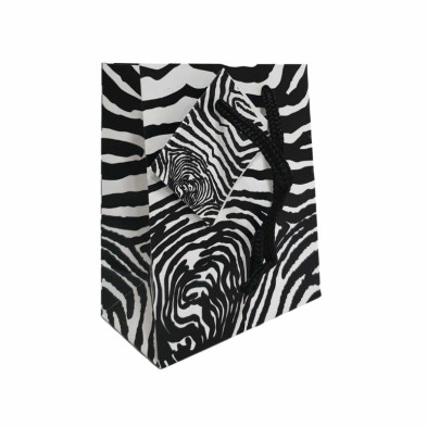 Imagen bolsa lux l zebra 11x6x13