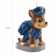 imagen 1 de vela 3d cumpleaños chase paw patrol 7cm