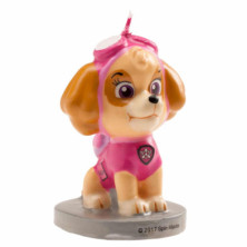 Imagen vela 3d cumpleaños skye paw patrol 7cm