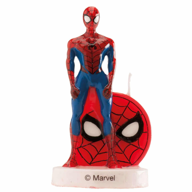 Imagen vela 3d cumpleaños spiderman 9cm