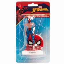 imagen 2 de vela 3d cumpleaños spiderman 9cm