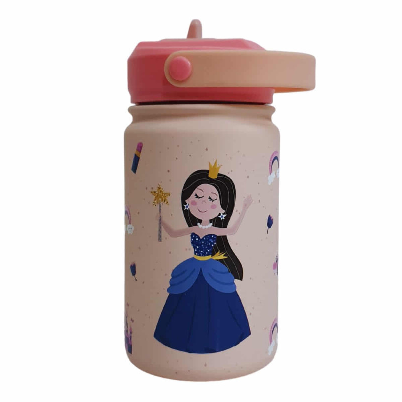 Imagen botella acero inoxidable 330ml princesa azul Imagen botella acero inoxidable 330ml princesa azul