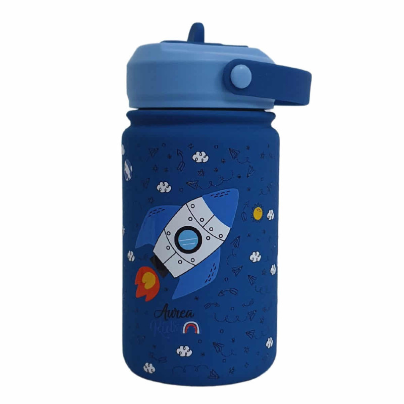Imagen botella acero inoxidable 330ml cohete Imagen botella acero inoxidable 330ml cohete