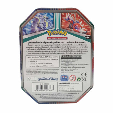 Pokemon 2023 Collectors Paldea Legends Tins - SET OF 2 (Miraidon EX & Koraidon  EX) 