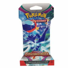 Imagen juego de cartas sobres pokémon evoluciones en pald