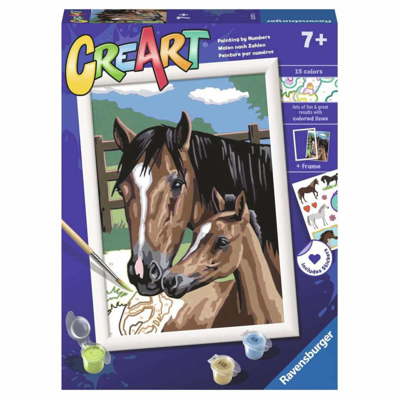 Imagen creart caballos serie d ravensburger