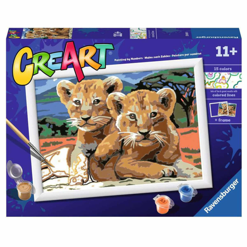 Imagen creart cachorros de león serie d ravensburger Imagen creart cachorros de león serie d ravensburger