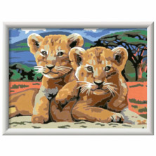 imagen 1 de creart cachorros de león serie d ravensburger