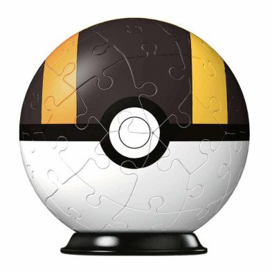 imagen 1 de puzzle 3d pokémon poké ball negra 54 piezas ravens