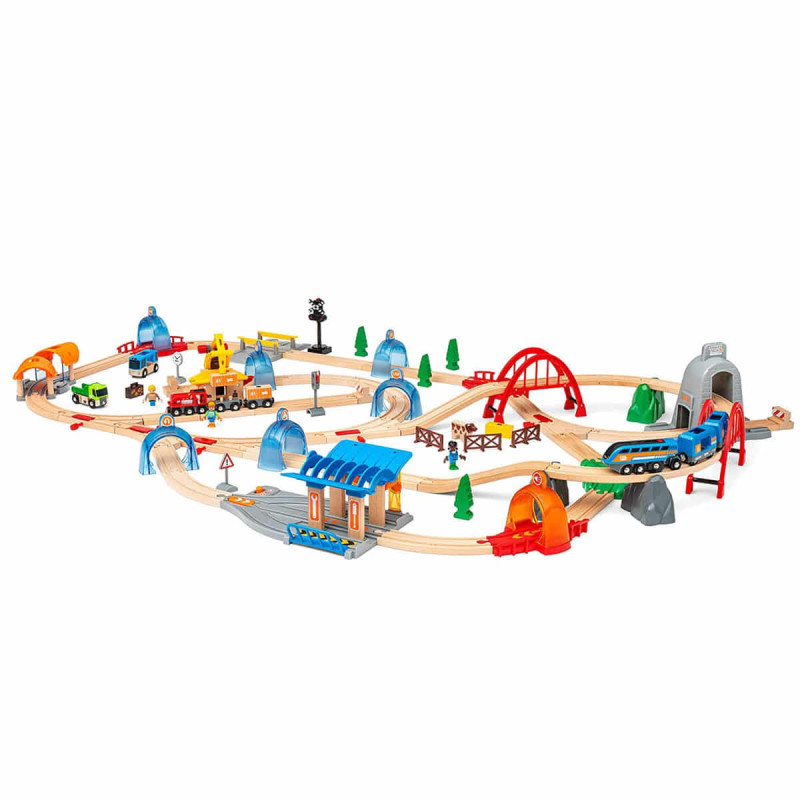 Imagen set ferroviario deluxe con tuneles de acción sma Imagen set ferroviario deluxe con tuneles de acción sma