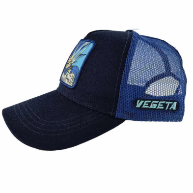 imagen 1 de gorra dbs trucker vegeta marino/royal adulto