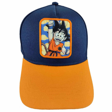 Imagen gorra db beisbol goku pequeño marino/naranja adult