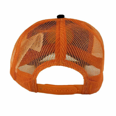 imagen 2 de gorra db trucker goku negro/naranja adulto